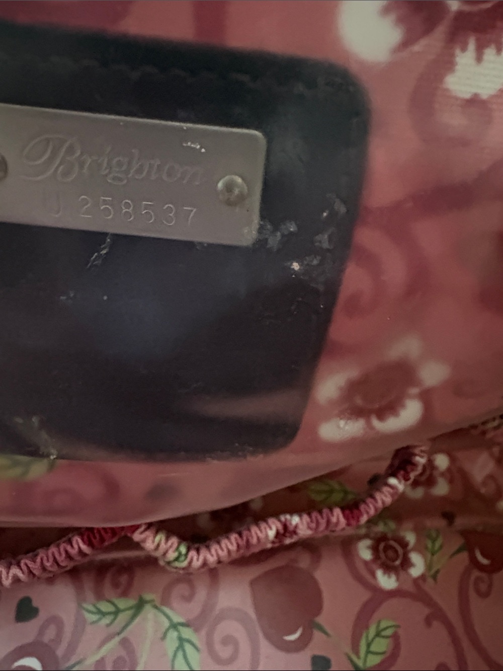 Brighton Pink and Brown Heart Travel Weekender Satchel - Picture 8 of 16